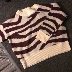 Zebra print sweater